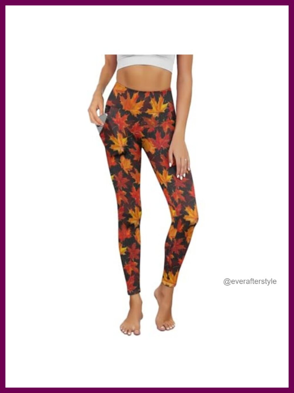 High Waisted Yoga Pants with Pockets Tummy Control Full Length Workout Leggings